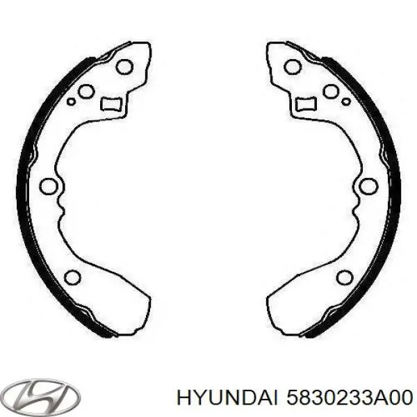 Тормоза рабочие задние ножные и тормозные барабаны Hyundai/Kia 5830233A00 цена, от 20.02 USD
