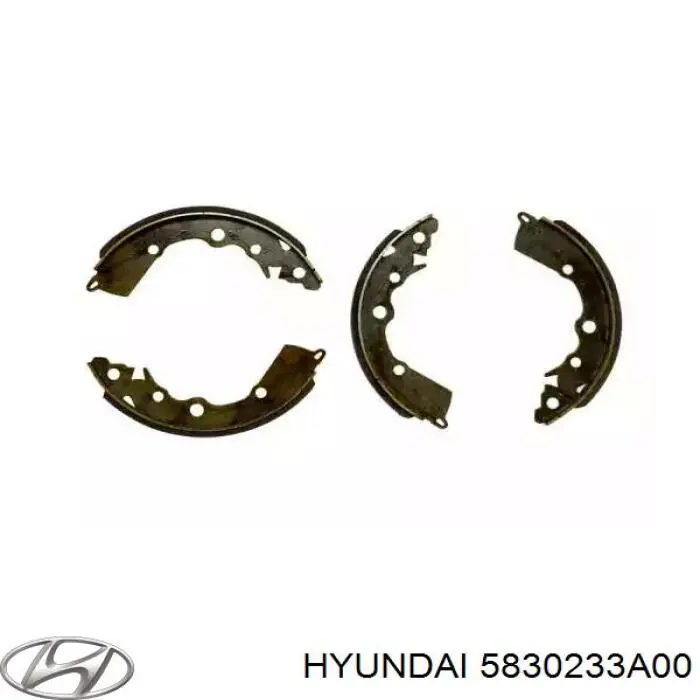 Купить 5830233A00 Hyundai/Kia Задние барабанные тормозные колодки