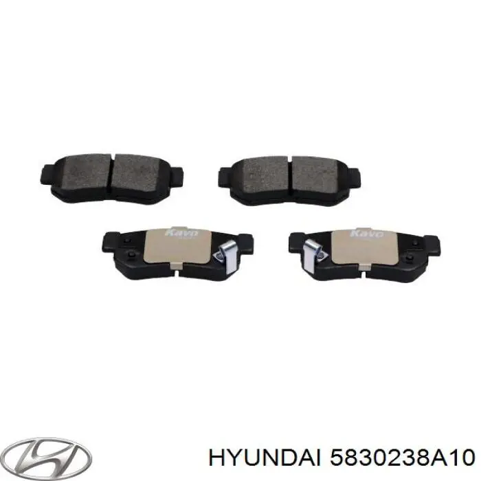 5830238A10 Hyundai/Kia колодки тормозные задние дисковые