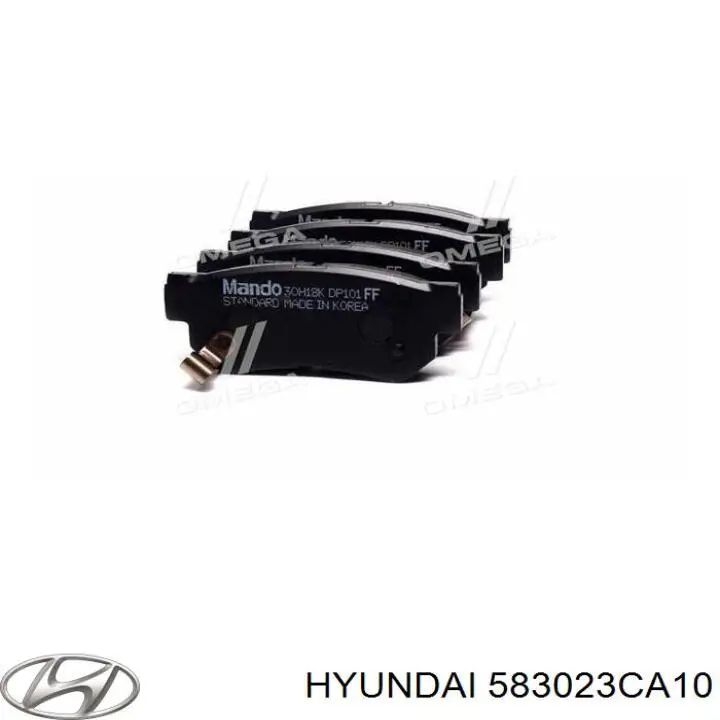 Задние тормозные колодки 583023CA10 Hyundai/Kia