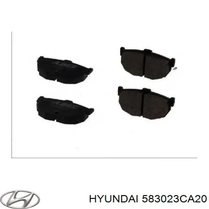 Купить 583023CA20 Hyundai/Kia Колодки тормозные задние, дисковые