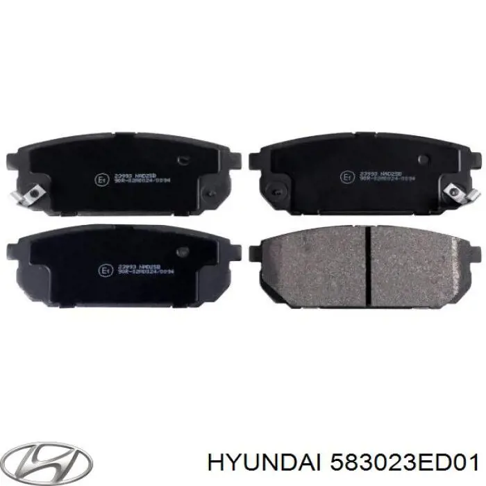 Задние тормозные колодки 583023ED01 Hyundai/Kia