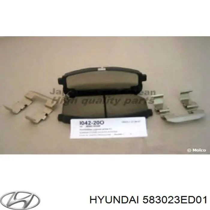 Купить 583023ED01 Hyundai/Kia Колодки тормозные задние, дисковые