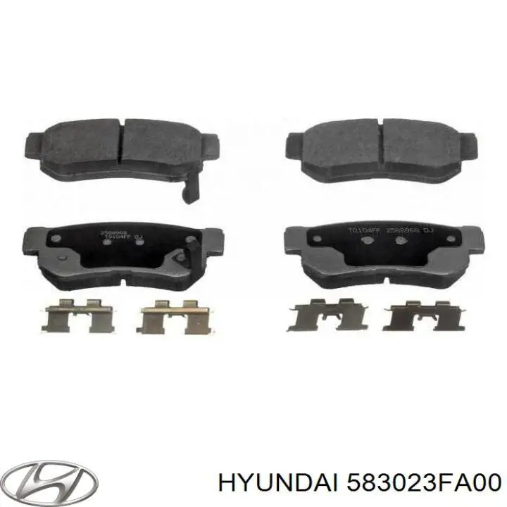 Задние тормозные колодки 583023FA00 Hyundai/Kia