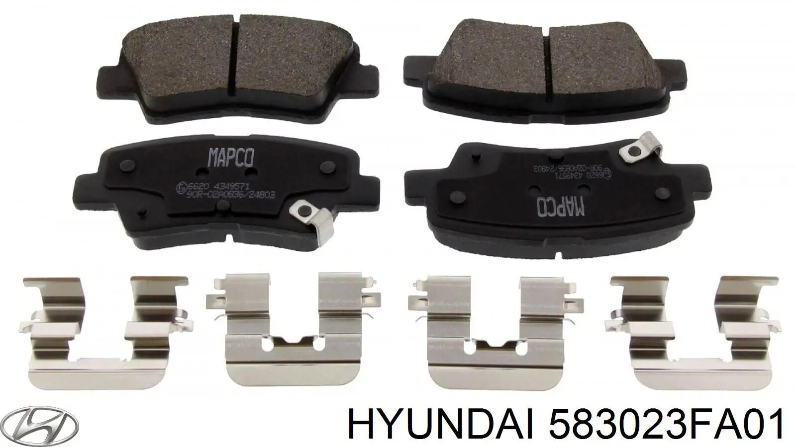 Купить 583023FA01 Hyundai/Kia Колодки тормозные задние, дисковые
