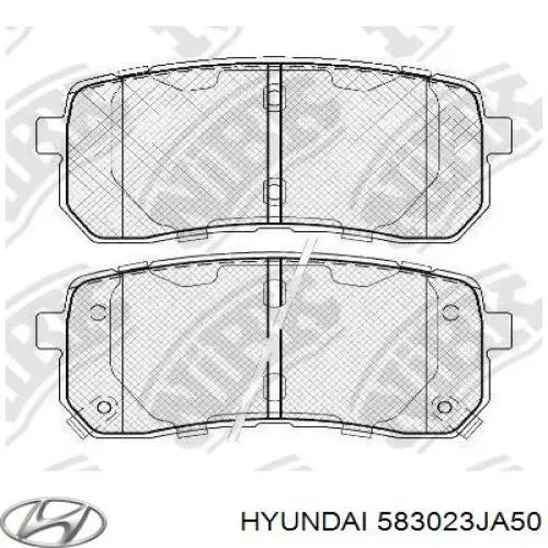 Задние тормозные колодки 583023JA50 Hyundai/Kia