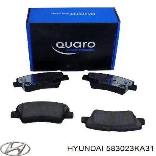 Купить 583023KA31 Hyundai/Kia Колодки тормозные задние, дисковые