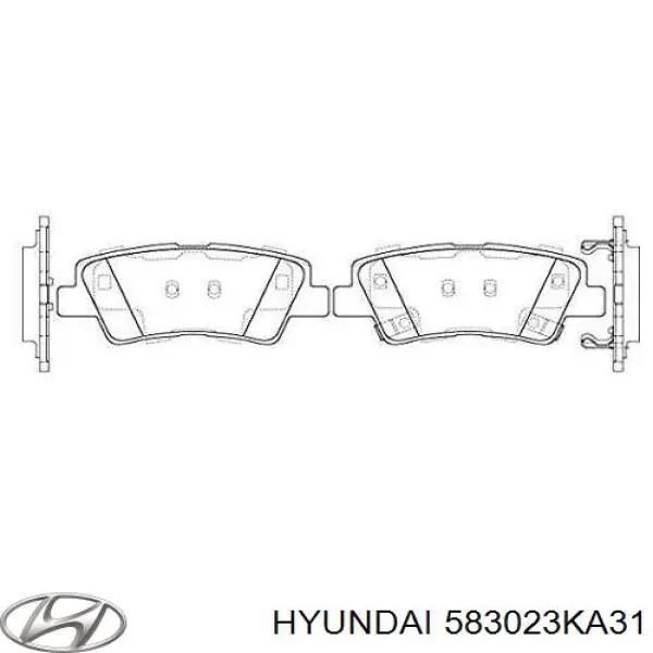 Задние дисковые колодки Hyundai/Kia 583023KA31