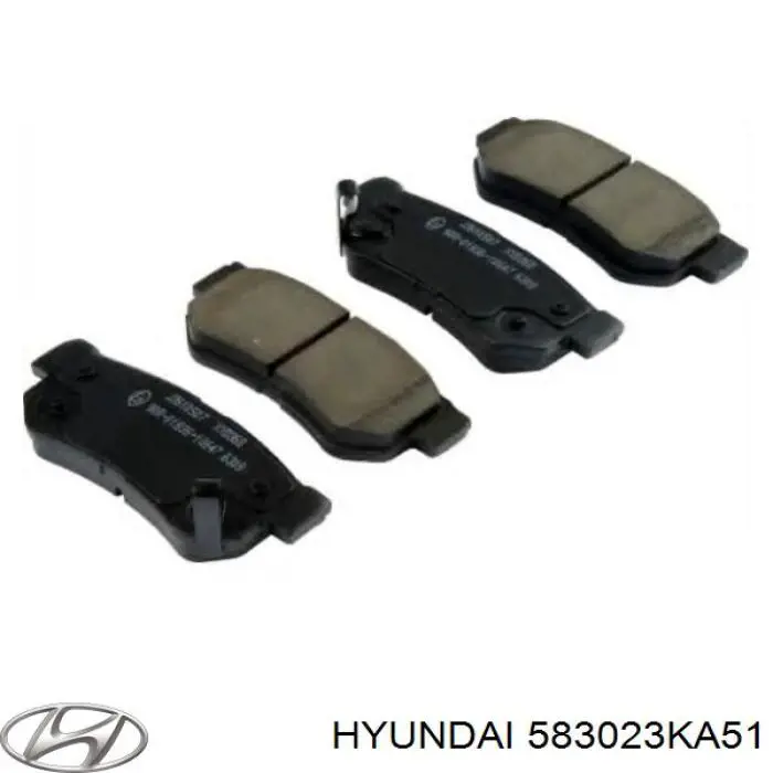 583023KA51 Hyundai/Kia колодки тормозные задние дисковые