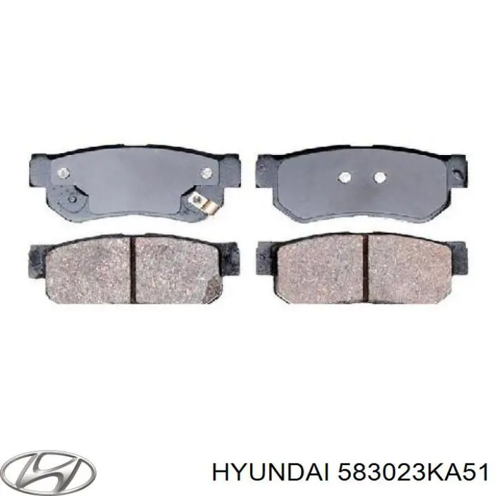Compre 583023KA51 Hyundai/Kia Sapatas do freio traseiras de disco