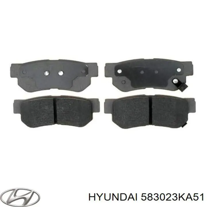 Колодки гальмові задні, дискові 583023KA51 Hyundai/Kia