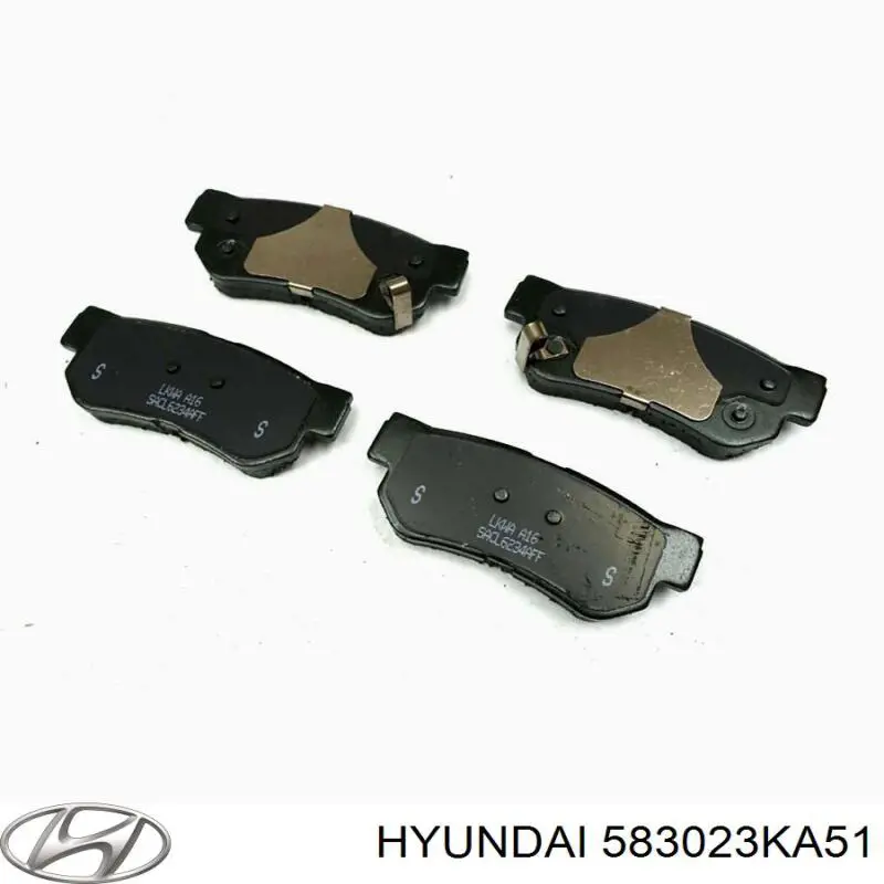 Sapatas do freio traseiras de disco 583023KA51 Hyundai/Kia