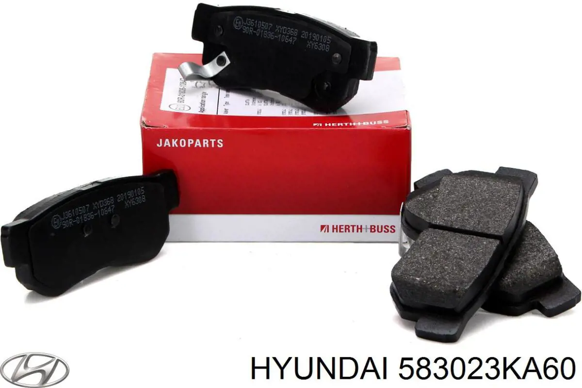 Купить 583023KA60 Hyundai/Kia Колодки тормозные задние, дисковые