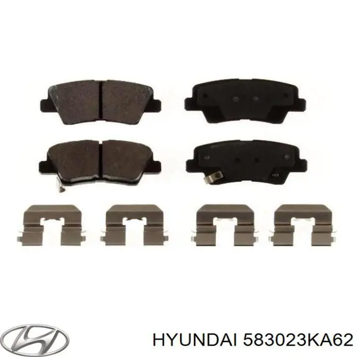 583023KA62 Hyundai/Kia sapatas do freio traseiras de disco