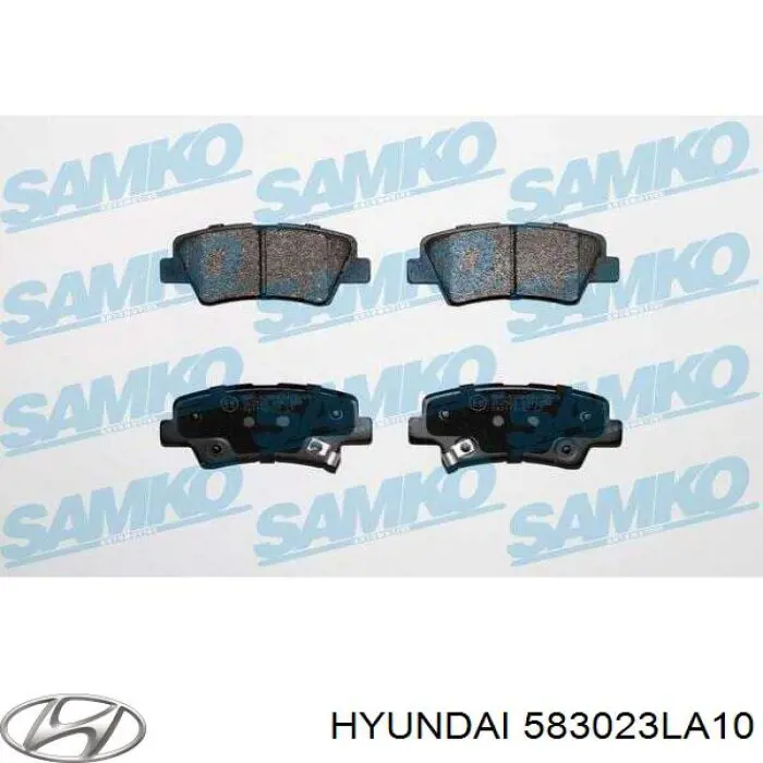 Задние тормозные колодки 583023LA10 Hyundai/Kia