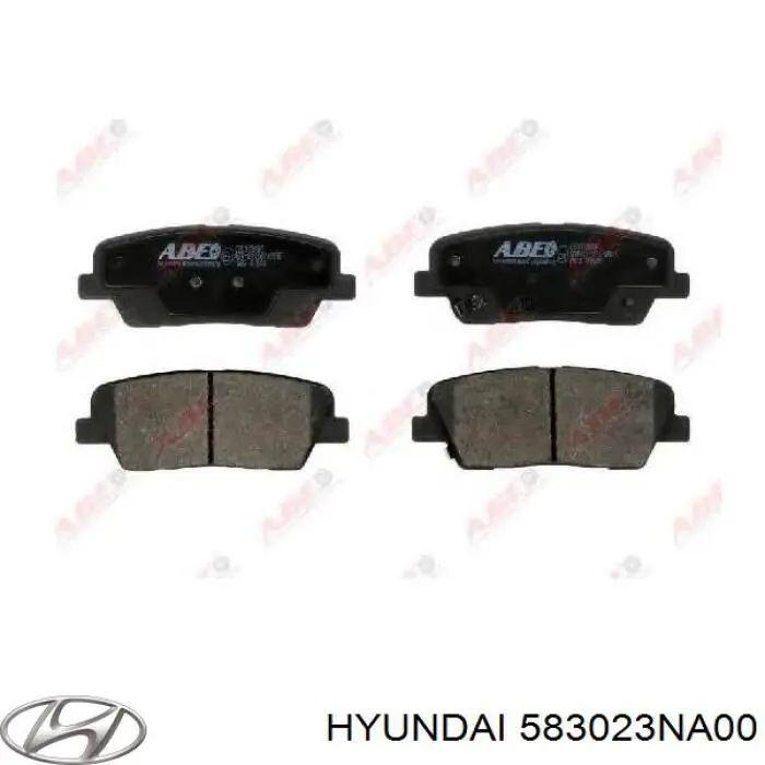 583023NA00 Hyundai/Kia колодки тормозные задние дисковые