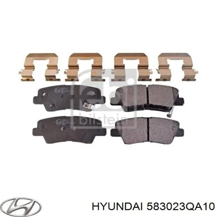 583023QA10 Hyundai/Kia sapatas do freio traseiras de disco