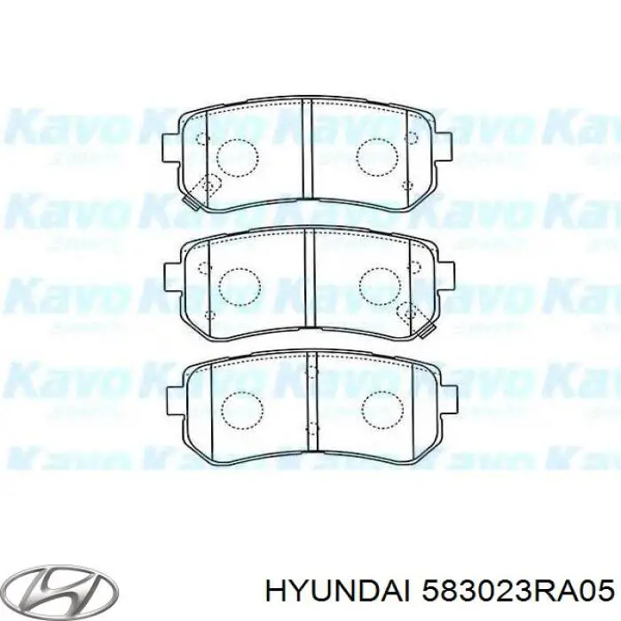 583023RA05 Hyundai/Kia колодки тормозные задние дисковые