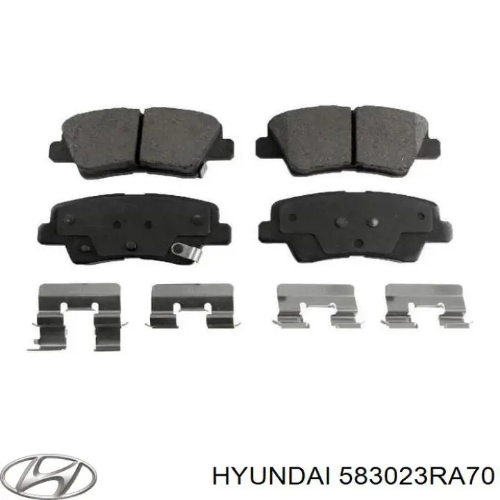 Задние тормозные колодки 583023RA70 Hyundai/Kia