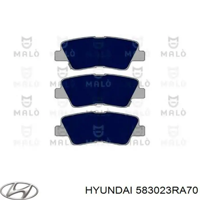 Задние тормозные колодки 583023RA70 Hyundai/Kia