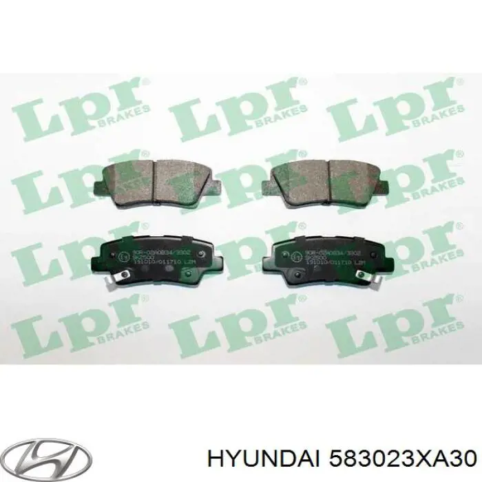 Задние тормозные колодки 583023XA30 Hyundai/Kia