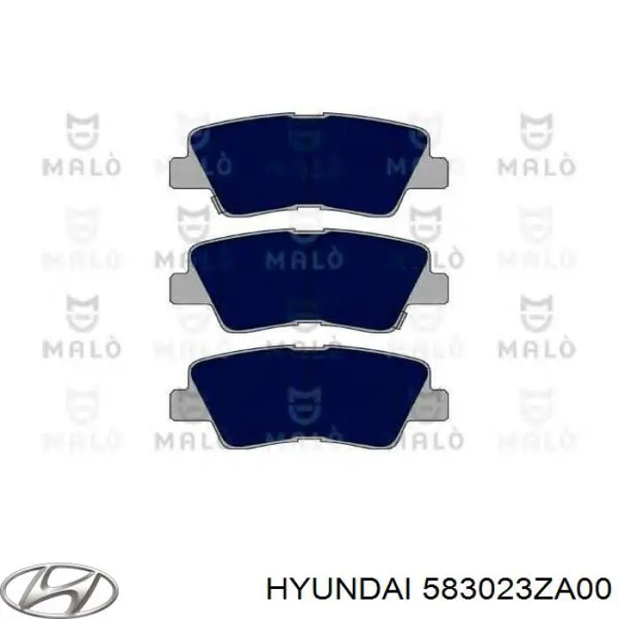 Купить 583023ZA00 Hyundai/Kia Колодки тормозные задние, дисковые