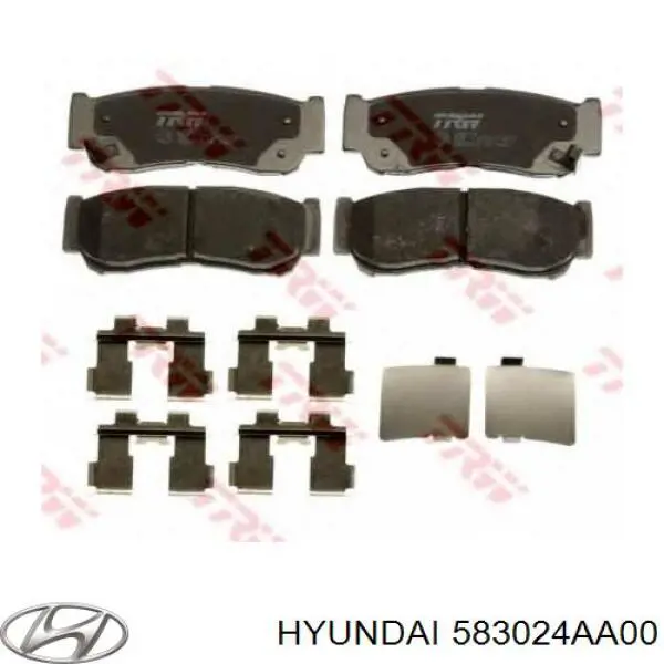 Колодки дисковые  Hyundai/Kia 583024AA00 цена, от 17.74 USD