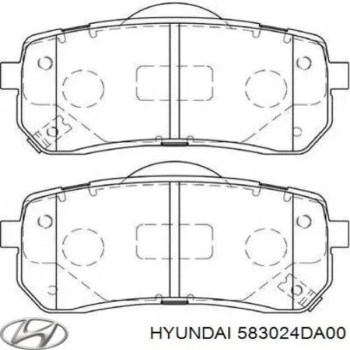 Колодки дисковые  Hyundai/Kia 583024DA00 цена, от 18.29 USD