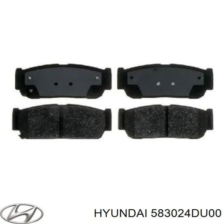 583024DU00 Hyundai/Kia задние тормозные колодки