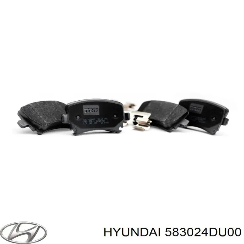 Задние тормозные колодки 583024DU00 Hyundai/Kia