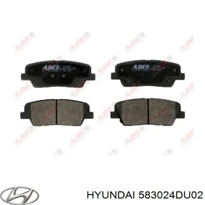 583024DU02 Hyundai/Kia задние тормозные колодки