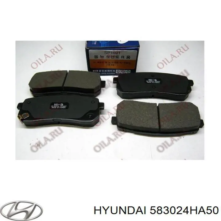 Задние дисковые колодки Hyundai/Kia 583024HA50