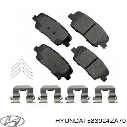 Задние дисковые колодки Hyundai/Kia 583024ZA70