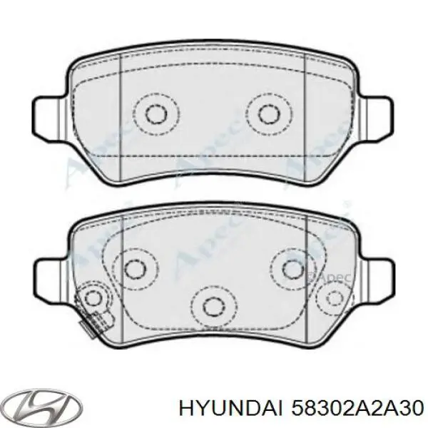 Колодки дисковые  Hyundai/Kia 58302A2A30 цена, от 18.50 USD