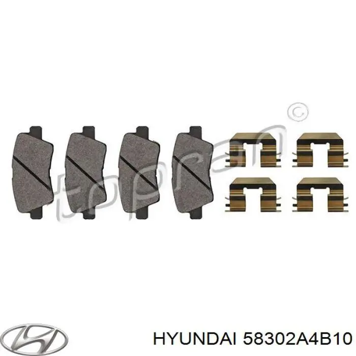 Задние дисковые колодки Hyundai/Kia 58302A4B10