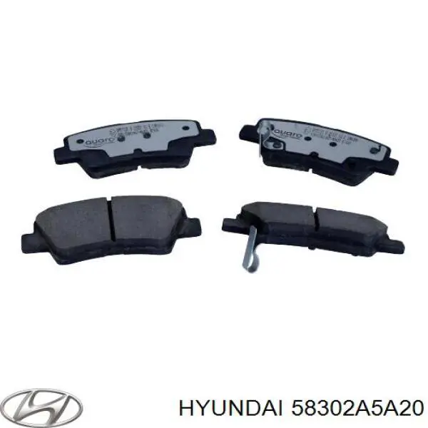 Задние тормозные колодки 58302A5A20 Hyundai/Kia