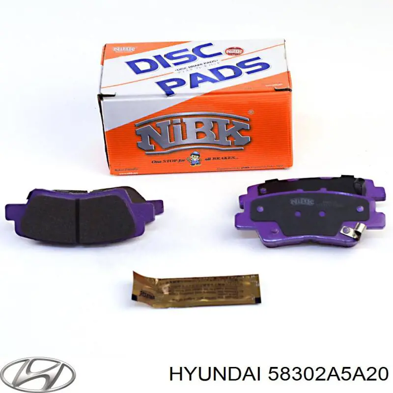 Купить 58302A5A20 Hyundai/Kia Колодки тормозные задние, дисковые