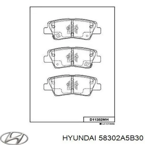 58302A5B30 Hyundai/Kia Колодки тормозные дисковые комплект
