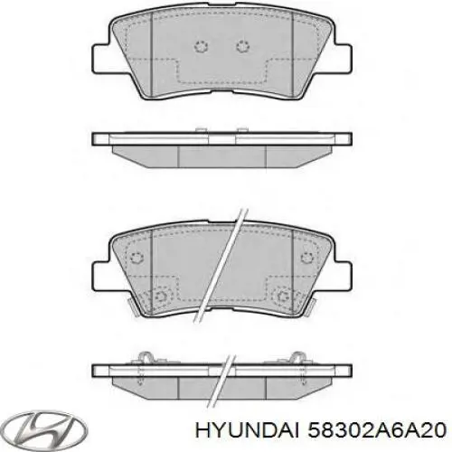 Колодки дисковые  Hyundai/Kia 58302A6A20 цена, от 20.72 USD
