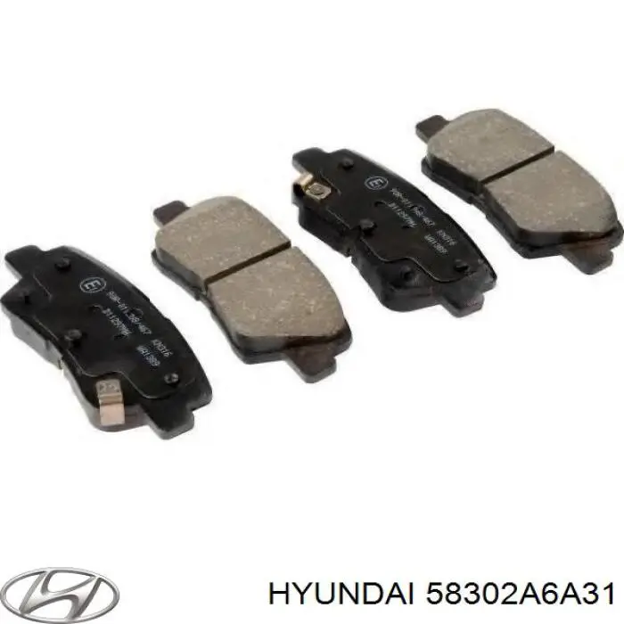 58302A6A31 Hyundai/Kia колодки тормозные задние дисковые