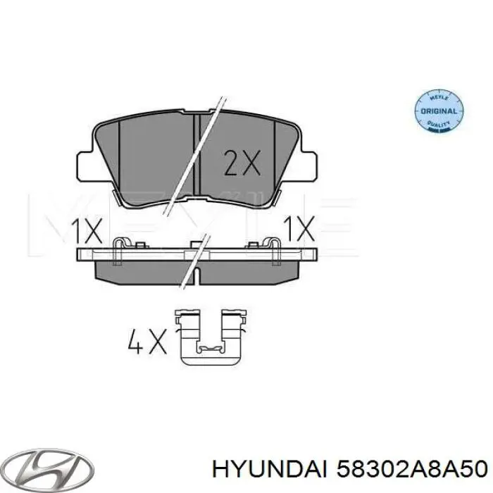 Колодки дисковые  Hyundai/Kia 58302A8A50 цена, от 24.52 USD