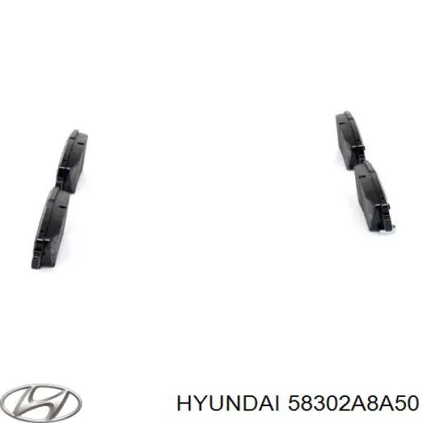 Купить 58302A8A50 Hyundai/Kia Колодки тормозные задние, дисковые