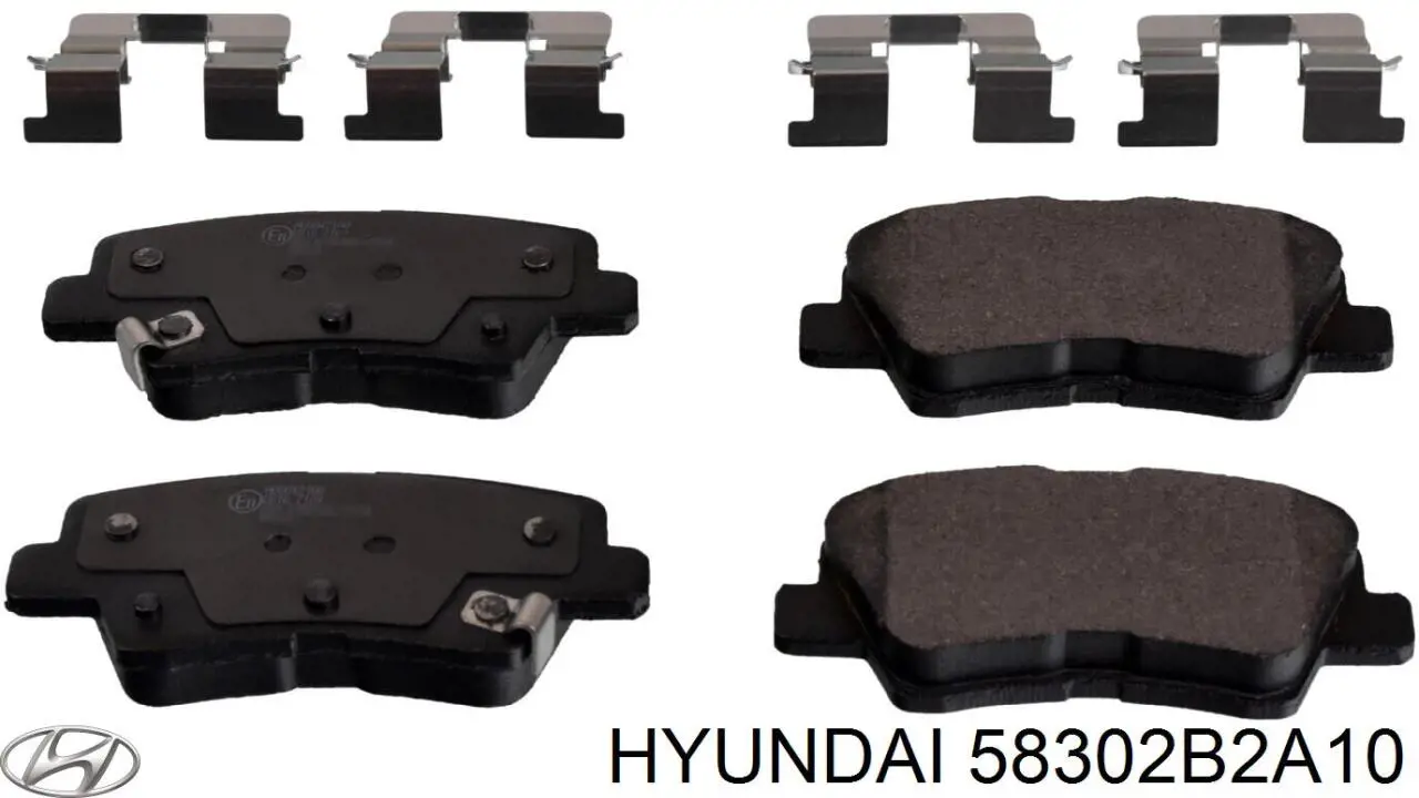 58302B2A10 Hyundai/Kia Колодки тормозные дисковые комплект