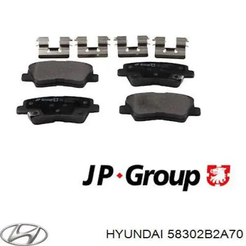 Колодки дисковые  Hyundai/Kia 58302B2A70 цена, от 19.03 USD