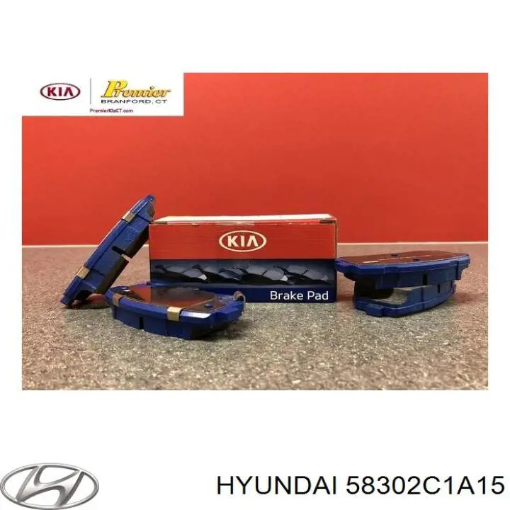 Задние тормозные колодки 58302C1A15 Hyundai/Kia