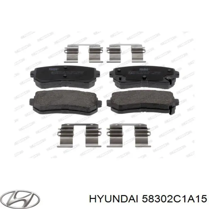 58302C1A15 Hyundai/Kia Колодки тормозные дисковые комплект