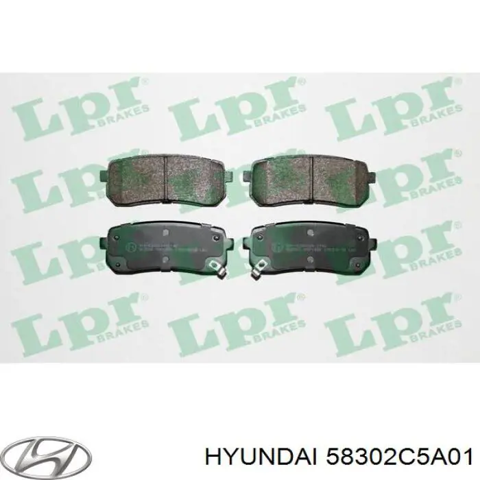 Купить 58302C5A01 Hyundai/Kia Колодки тормозные задние, дисковые