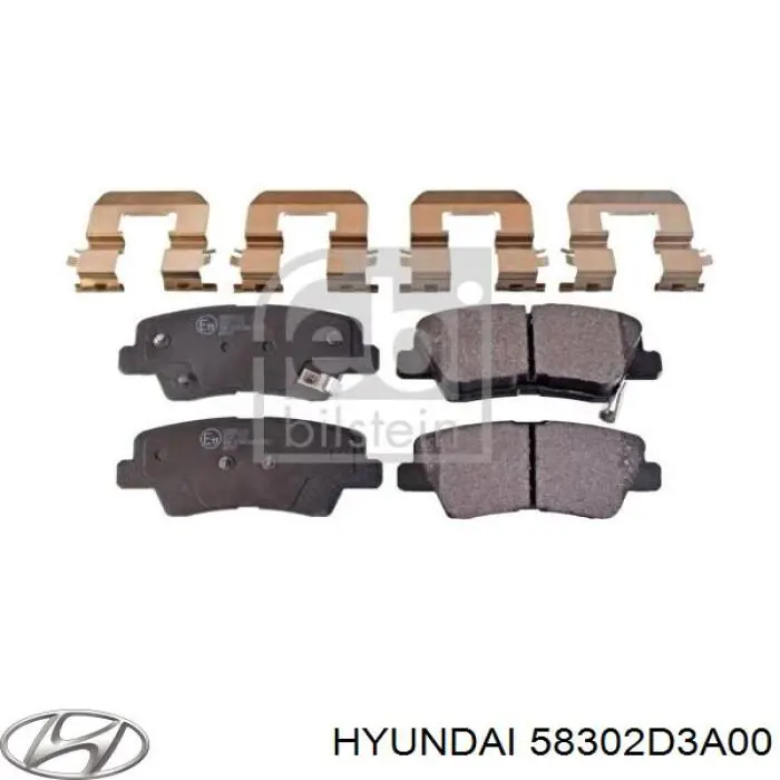 58302D3A00 Hyundai/Kia Колодки тормозные дисковые комплект