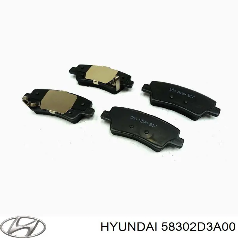 Купить 58302D3A00 Hyundai/Kia Колодки тормозные задние, дисковые