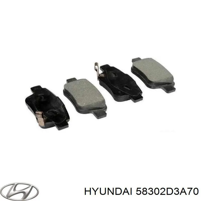 Задние тормозные колодки 58302D3A70 Hyundai/Kia